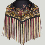 Etro Printed fringed silk scarf