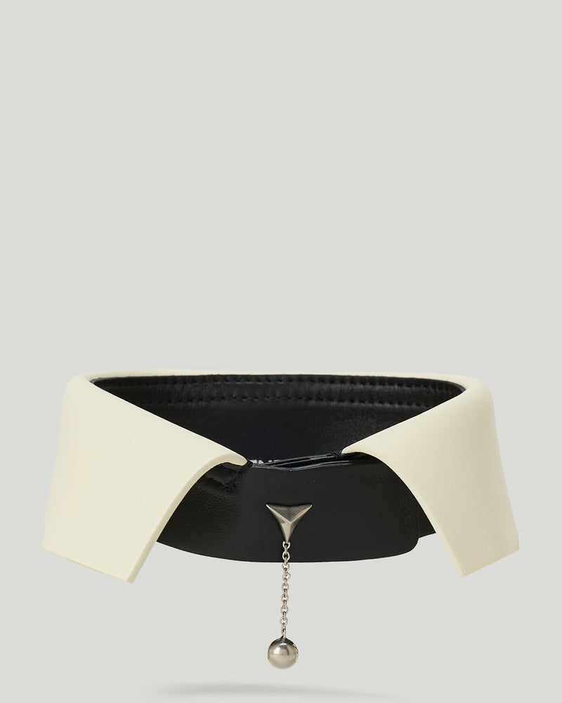 Fendi Charm-detail leather collar