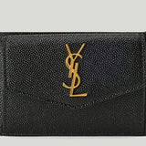 Saint Laurent Uptown flap leather card case