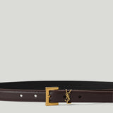 Saint Laurent Cassandre leather belt