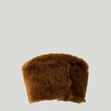 Saint Laurent Shearling pillbox hat