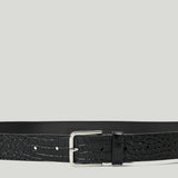 The Frankie Shop Croc-embossed patent leather belt