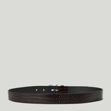 The Frankie Shop Crocodile-embossed leather belt