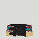 Dries Van Noten Embroidered cotton wrap belt