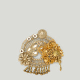 Dries Van Noten antiqued floral brooch