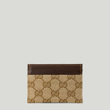 Gucci Horsebit GG canvas card case