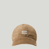 Miu Miu Cotton logo baseball cap