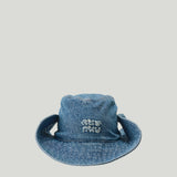 Miu Miu washed denim cowboy hat