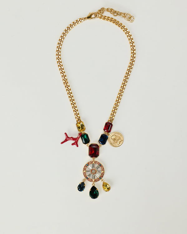 Dolce & Gabbana Carretto wheel necklace