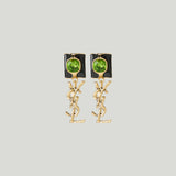 Saint Laurent Cassandre enamel drop earrings