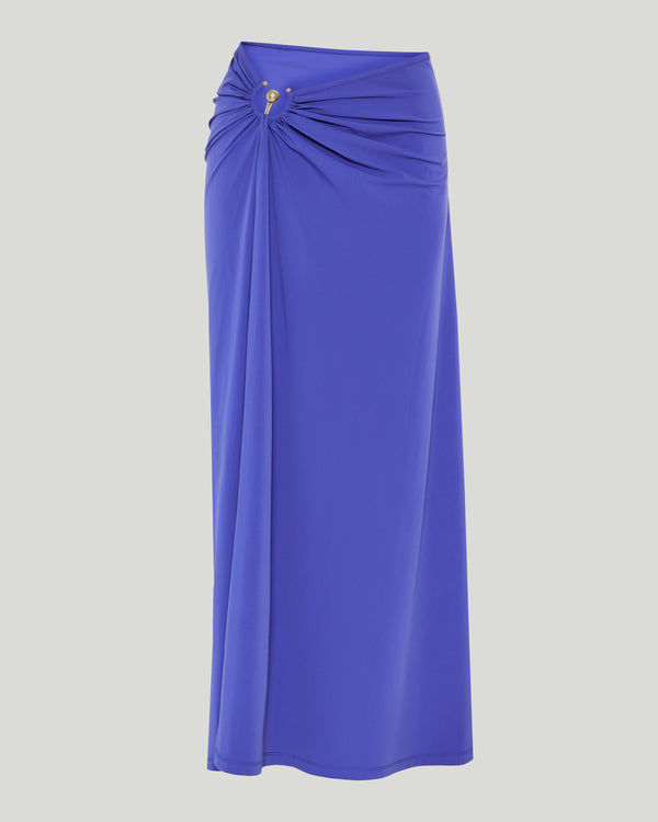 Christopher Esber Ruched Orbit split maxi skirt