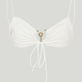 Christopher Esber Ruched orbit miniscule bikini top