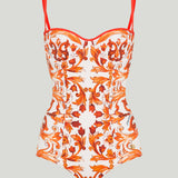 Dolce & Gabbana Majolica print one-piece swimsuit