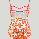 Dolce & Gabbana Majolica print one-piece swimsuit
