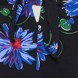 Alaïa Floral-print long-sleeve bikini set