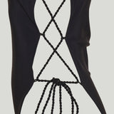 Alaïa Tassel lace-up swimsuit