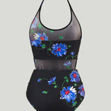 Alaïa Floral-print swimsuit