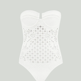 Zimmermann Indra embroidery one-piece swimsuit