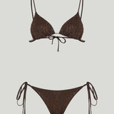 Venuja Embellished triangle bikini set