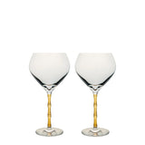 Set of 2 Bamboo balloon glasses