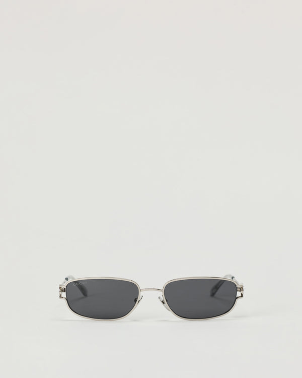 Gucci Rectangular metal sunglasses