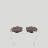 Balenciaga Nano D-frame metal sunglasses