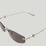 Balenciaga Nano D-frame metal sunglasses