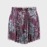 Rabanne Palm tree–printed mesh mini shorts