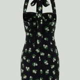 Dolce & Gabbana Floral printed stretch crepe mini dress