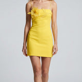 David Koma Floral appliqué mini dress