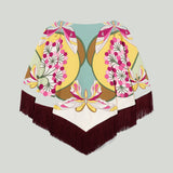 La DoubleJ reversible mini poncho top
