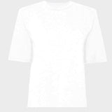The Frankie Shop Carrington padded shoulder tee