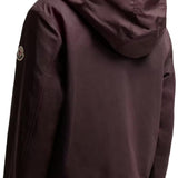 Moncler Aconitum hooded cotton and linen blend shirt jacket