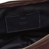 Balmain Ebene large fringed suede hobo bag