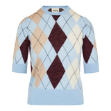 Anders argyle cashmere and mohair top