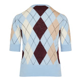 Anders argyle cashmere and mohair top