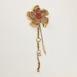 Chloé Raffia flower key ring