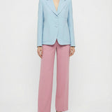 Wool and silk‑blend blazer