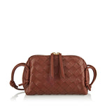 Intrecciato Concert leather pouch