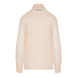 Embroidered georgette shirt