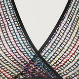 Zig Zag crop top with wide sleeves