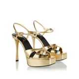 Debbie leather platform sandals