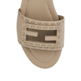 Baguette leather slides