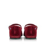 Piedattere Mary Jane velvet flat shoes