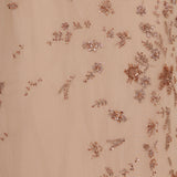 Embroidered tulle midi skirt