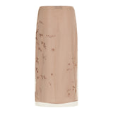 Embroidered tulle midi skirt