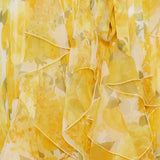Valentino Garavani Gaille Rose papier floral chiffon dress