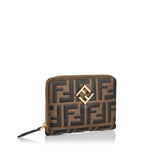 FF Diamonds zip-around leather wallet