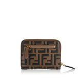 FF Diamonds zip-around leather wallet