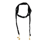 Eileen Pappas Bloom sautoir black necklace